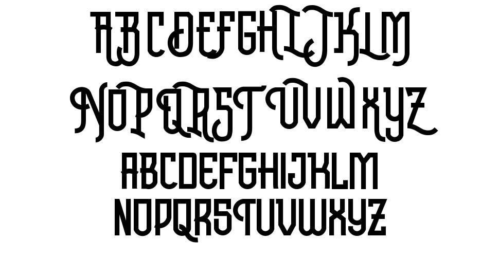 Quicker Machine font specimens