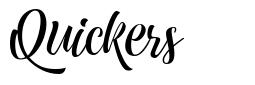 Quickers font