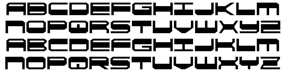 QuickGear font specimens