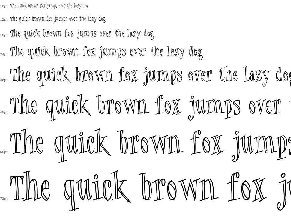 Quickie font Waterfall