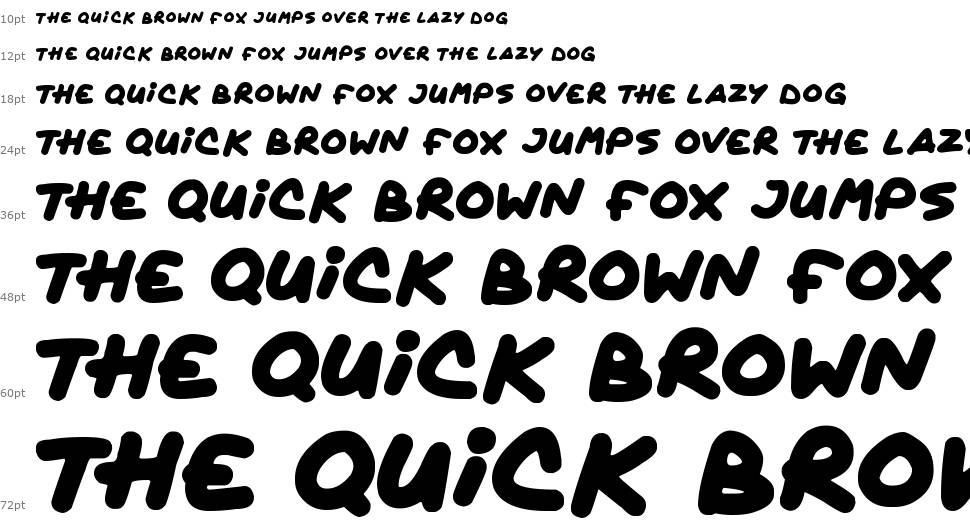 Quickly font Waterfall