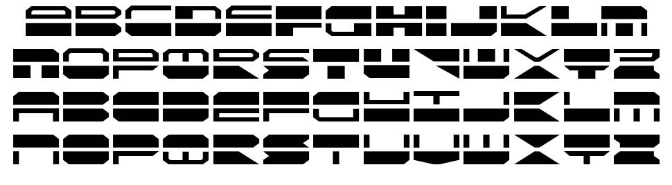 QuickMark font specimens