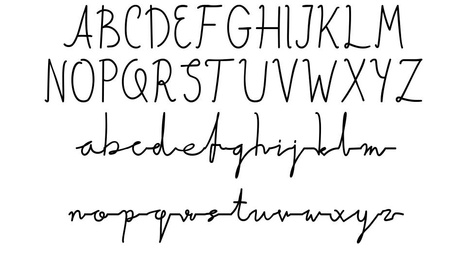 Quickness Script font specimens