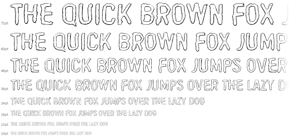 Quicksand Xfont waterfall