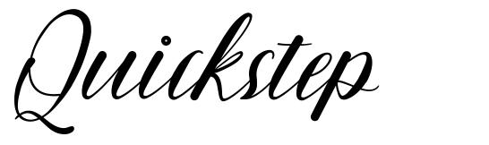 Quickstep font