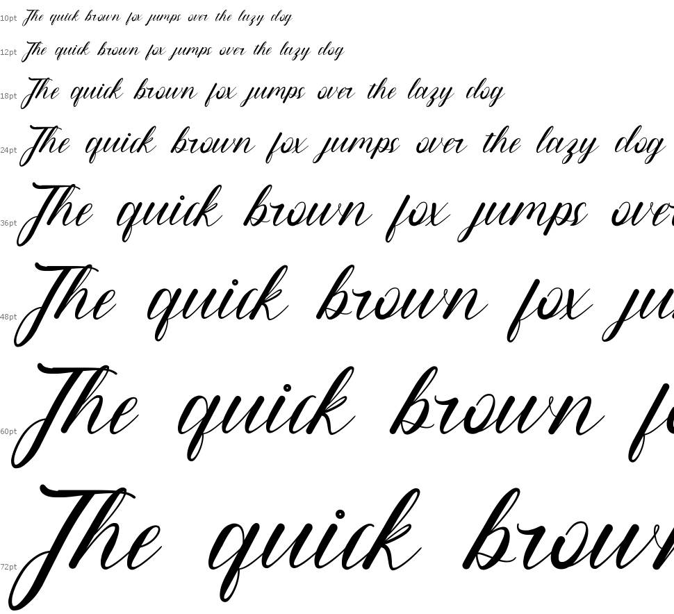 Quickstep font Şelale