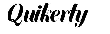 Quikerty font