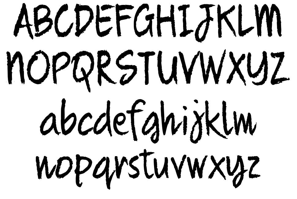 Quikhand font Örnekler