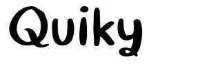 Quiky フォント