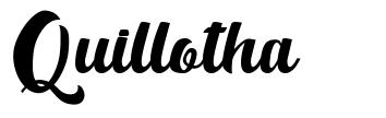 Quillotha 字形