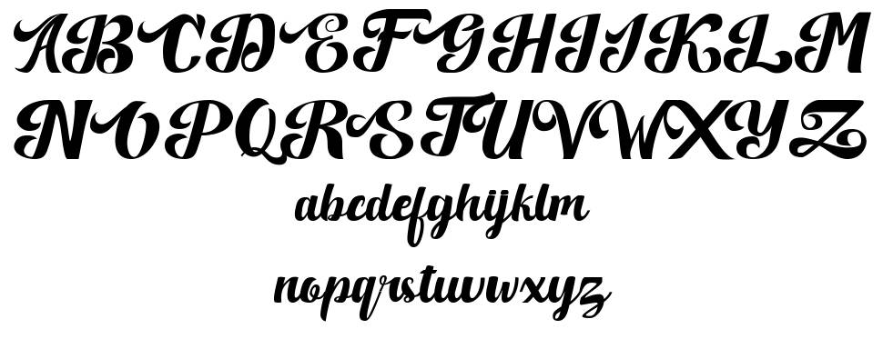Quillotha font Örnekler