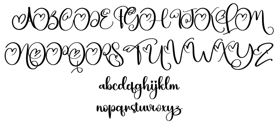 Quilt font Örnekler