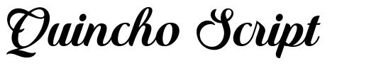 Quincho Script шрифт