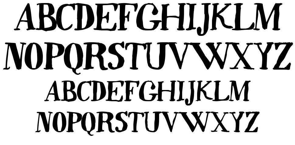 Quincy font Örnekler