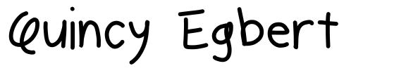 Quincy Egbert 字形