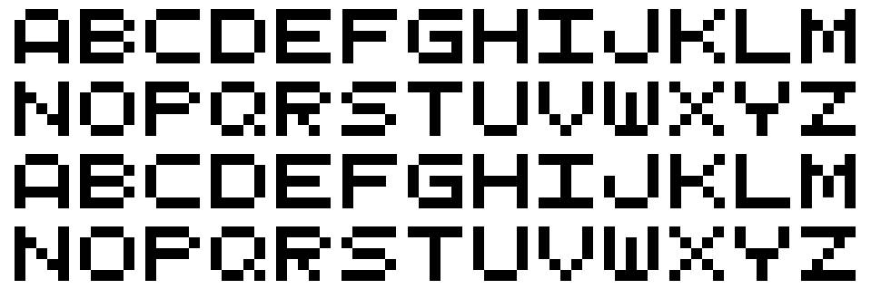 QuinqueFive 字形 标本