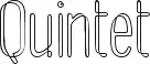 Quintet schriftart