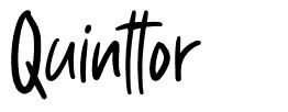 Quinttor шрифт