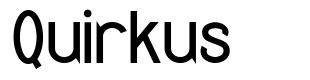 Quirkus шрифт