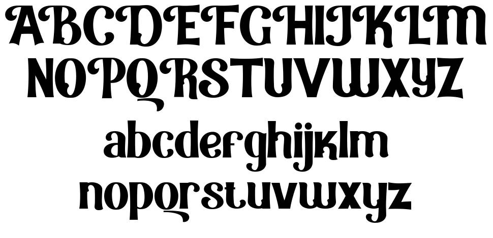 Quirky Bay font specimens