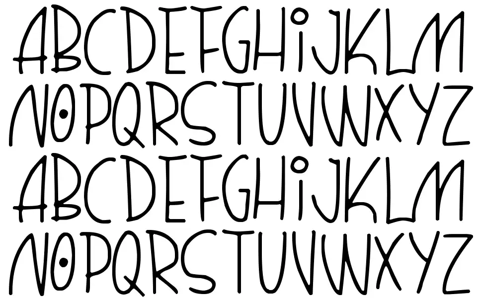 Quirky Thins font Örnekler