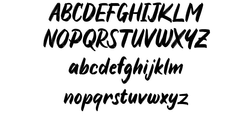 Quirthy font Örnekler
