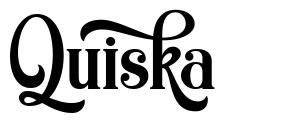Quiska шрифт