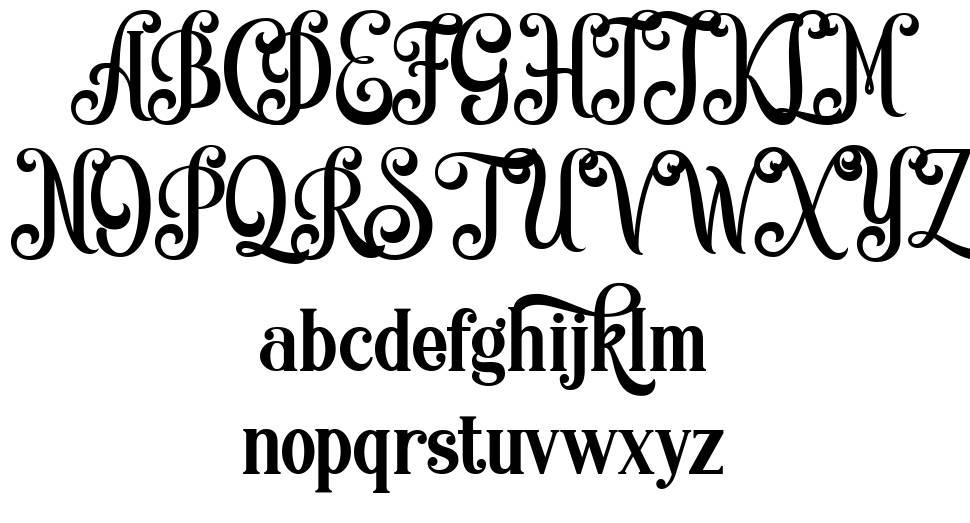 Quiska font Örnekler