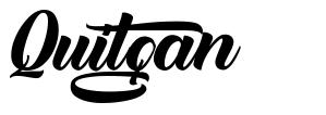 Quitgan font