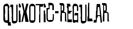 Quixotic-Regular písmo