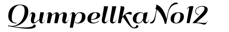 QumpellkaNo12 шрифт