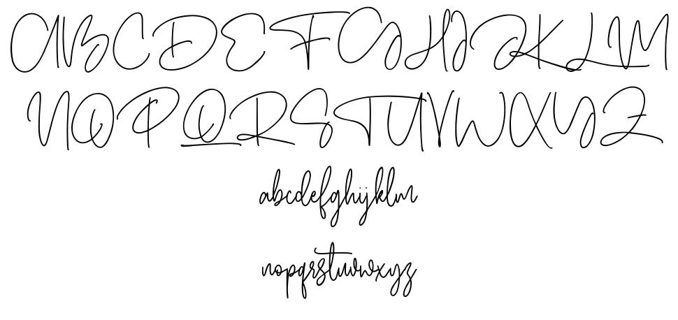 Qurtsign font specimens