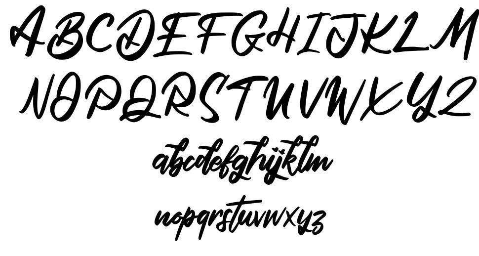 Qutapy font specimens