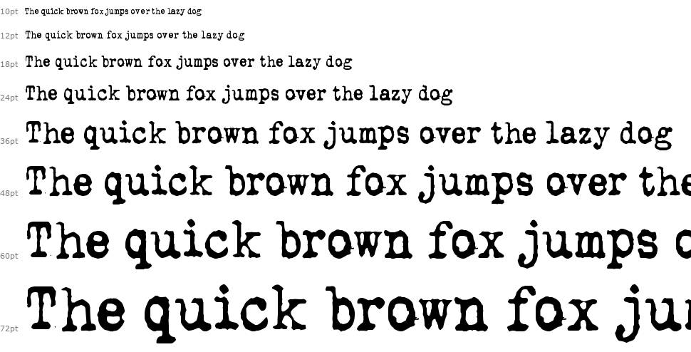 QWERTYpe font Waterfall