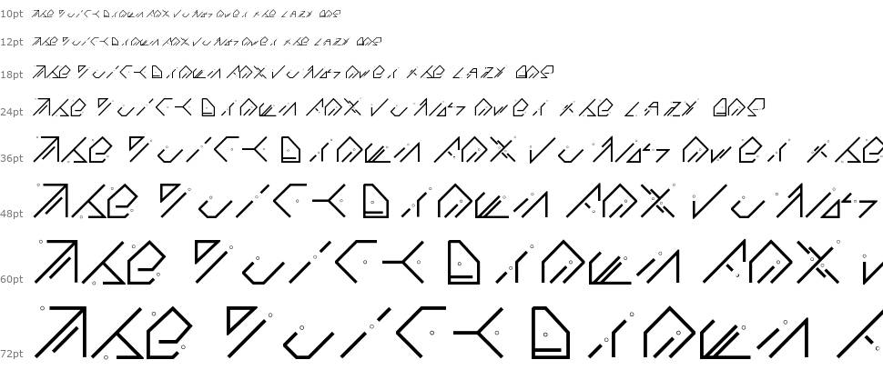 QX Basic písmo Vodopád