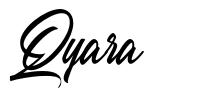 Qyara 字形