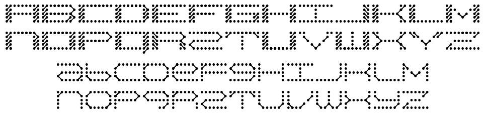 QZ Teletype II 字形 标本