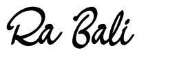 Ra Bali font