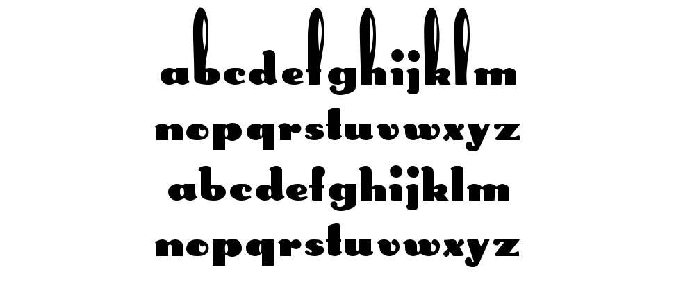 Rabbit Ears 字形 标本