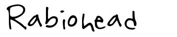 Rabiohead 字形