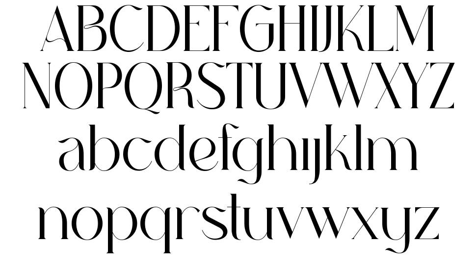 Rabona font Örnekler