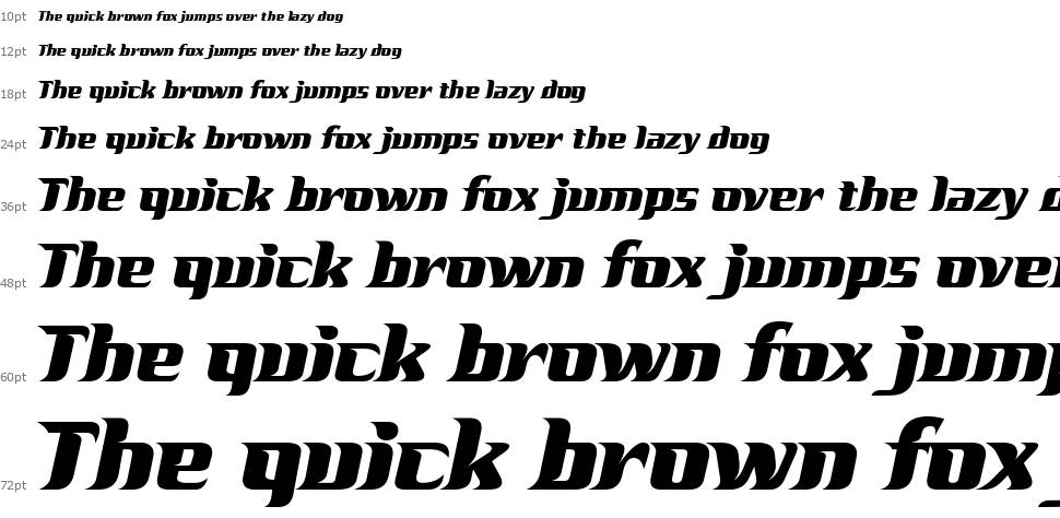 Racesky font Şelale