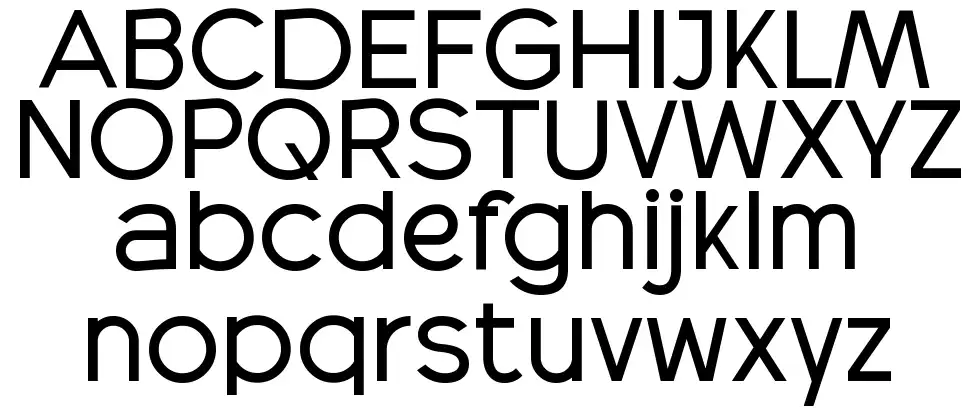 Radeon font specimens