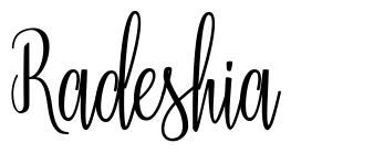 Radeshia font