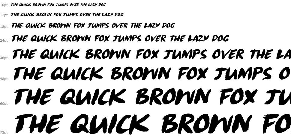 Radical Brush font Waterfall