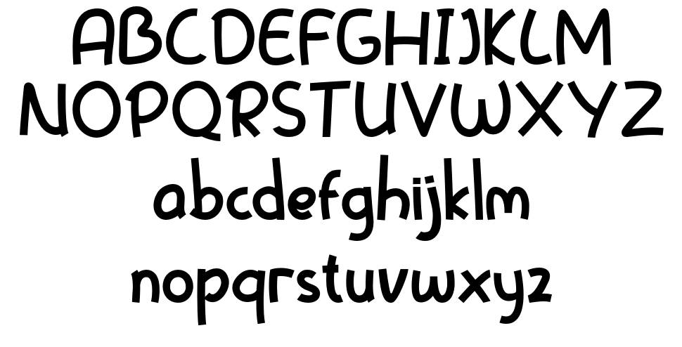 Rafa Kids font specimens