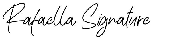 Rafaella Signature fonte