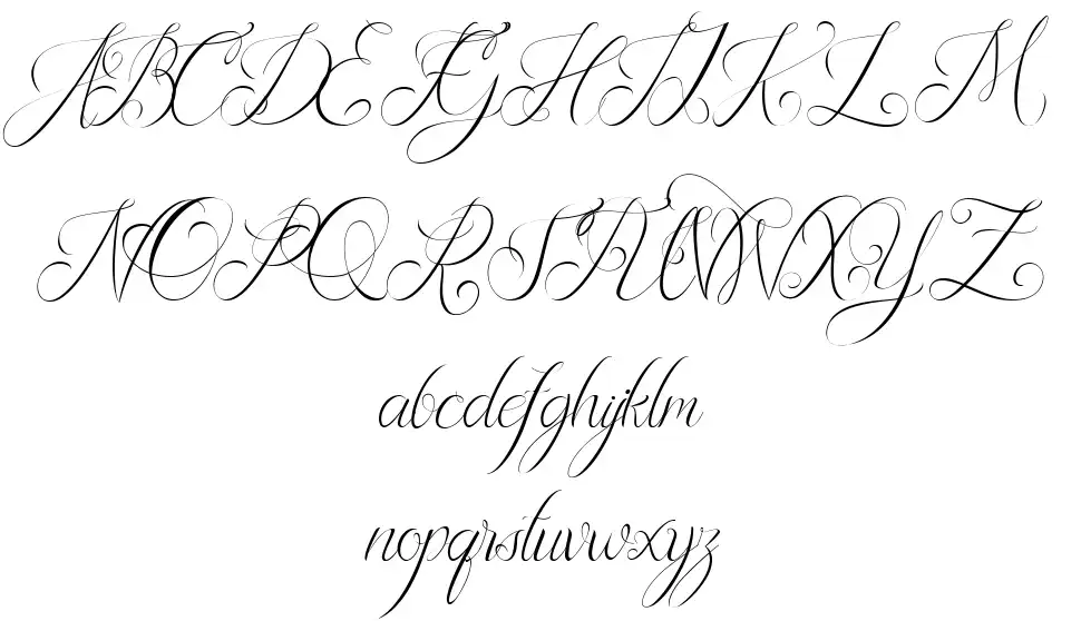 Rafalza font specimens