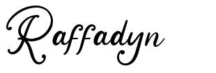 Raffadyn 字形