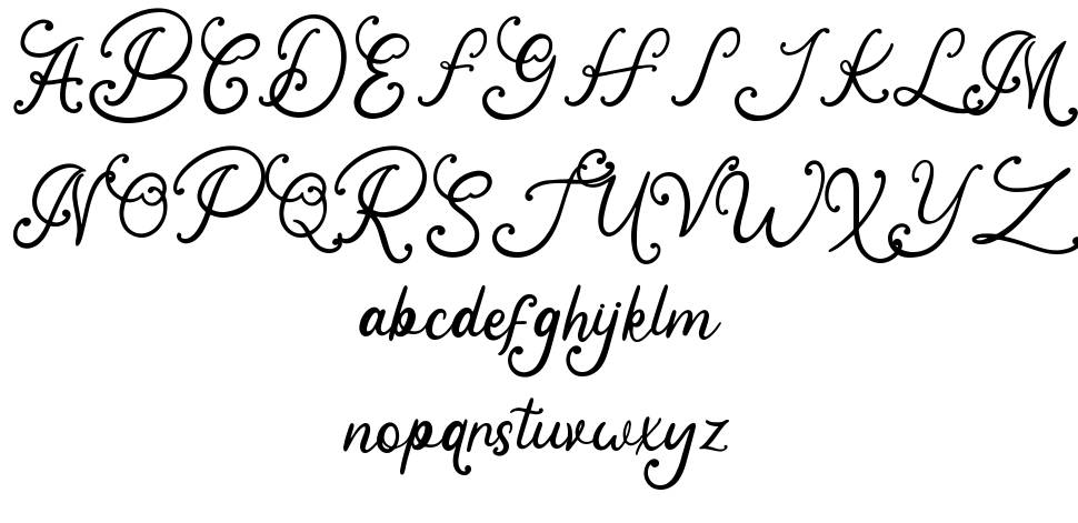 Raffadyn font Örnekler